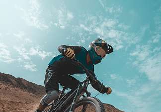 Downhill rider in Lenzerheide